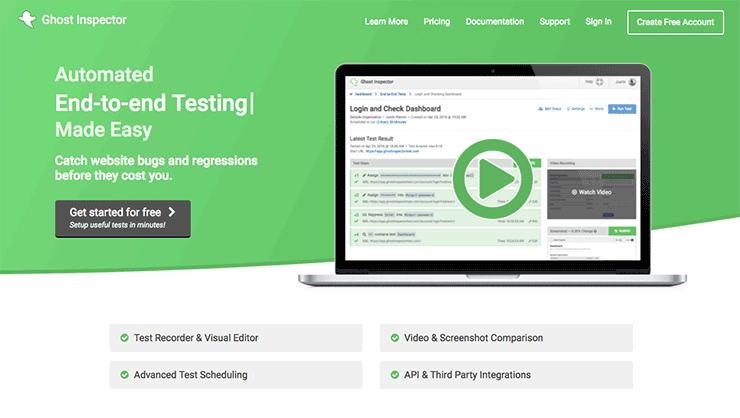 Ghost Inspector - Automated End-to-end testing made easy