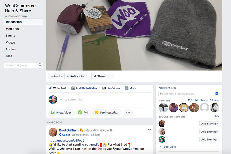 The WooCommerce Help and Share Facebook group.