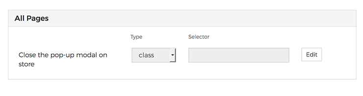 Robot Ninja modal custom selector