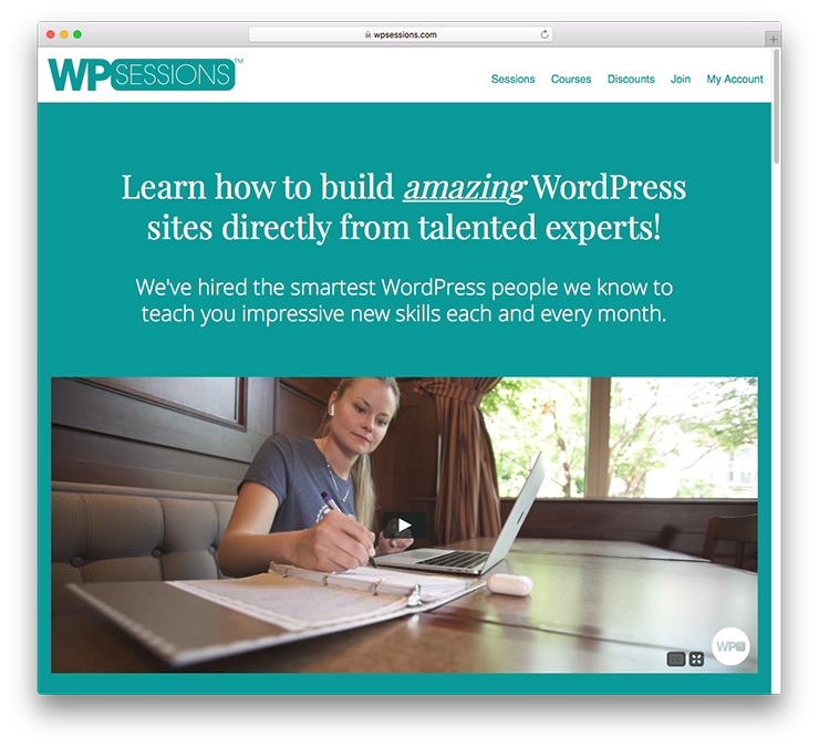 WPSessions homepage