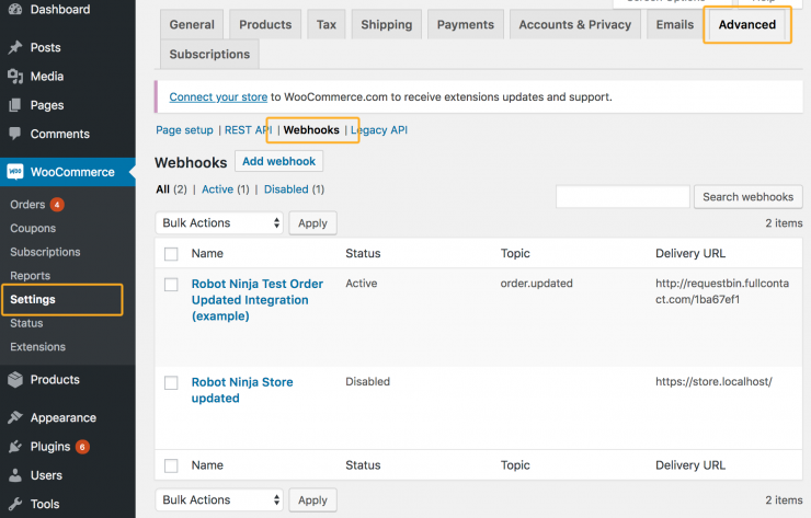 How to Test WooCommerce Webhooks - Robot Ninja